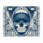 Skull Drawing Small Glasses Cloth Front