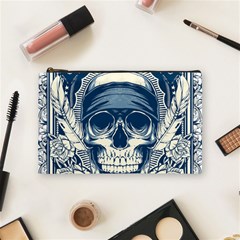 Skull Drawing Cosmetic Bag (medium) by Salman4z