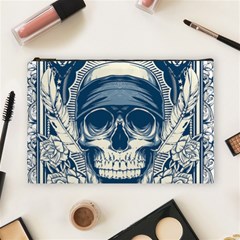 Skull Drawing Cosmetic Bag (large) by Salman4z