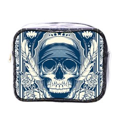 Skull Drawing Mini Toiletries Bag (one Side) by Salman4z