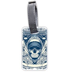 Skull Drawing Luggage Tag (one Side)