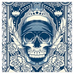 Skull Drawing Lightweight Scarf 