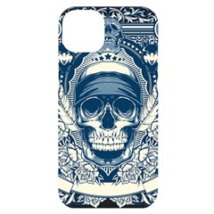 Skull Drawing Iphone 14 Plus Black Uv Print Case by Salman4z