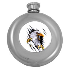 Eagle Round Hip Flask (5 oz)