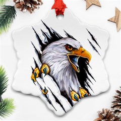 Eagle Snowflake Ornament (Two Sides)