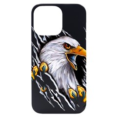 Eagle Iphone 14 Pro Max Black Uv Print Case by Salman4z