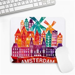 Vector Graphics Amsterdam Silhouette Large Mousepad by Salman4z