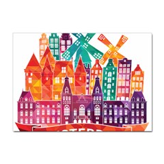 Vector Graphics Amsterdam Silhouette Sticker A4 (100 Pack) by Salman4z