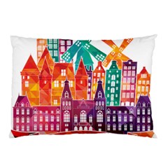 Vector Graphics Amsterdam Silhouette Pillow Case (two Sides) by Salman4z