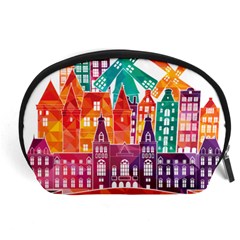 Vector Graphics Amsterdam Silhouette Accessory Pouch (large) by Salman4z