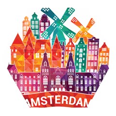 Vector Graphics Amsterdam Silhouette Wooden Puzzle Hexagon by Salman4z