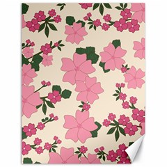 Floral Vintage Flowers Canvas 18  X 24 