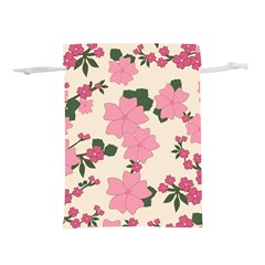 Floral Vintage Flowers Lightweight Drawstring Pouch (m)