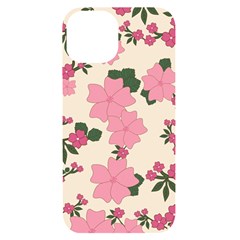 Floral Vintage Flowers Iphone 14 Black Uv Print Case