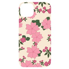 Floral Vintage Flowers Iphone 14 Plus Black Uv Print Case