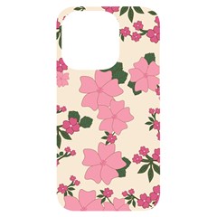 Floral Vintage Flowers Iphone 14 Pro Black Uv Print Case