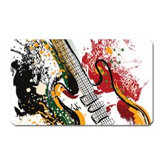 Electric Guitar Grunge Magnet (rectangular) by Salman4z