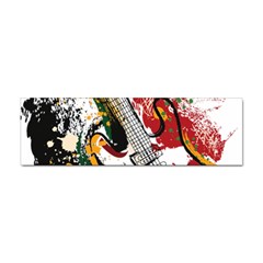 Electric Guitar Grunge Sticker Bumper (10 Pack) by Salman4z