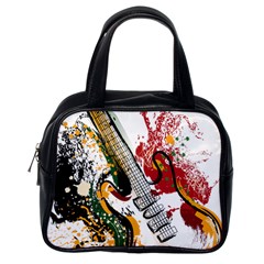 Electric Guitar Grunge Classic Handbag (one Side) by Salman4z