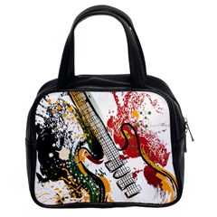 Electric Guitar Grunge Classic Handbag (two Sides) by Salman4z