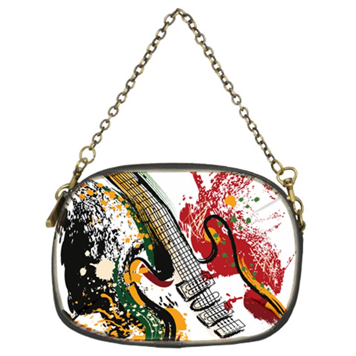 Electric Guitar Grunge Chain Purse (Two Sides)