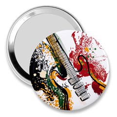 Electric Guitar Grunge 3  Handbag Mirrors by Salman4z