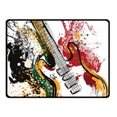 Electric Guitar Grunge Two Sides Fleece Blanket (small) by Salman4z