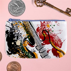 Electric Guitar Grunge Large Coin Purse by Salman4z