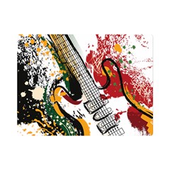 Electric Guitar Grunge Premium Plush Fleece Blanket (mini) by Salman4z