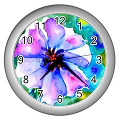 220cde476e6c434b8bbbaee3fd39d8f1 Wall Clock (silver) by Fhkhan22