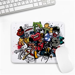 Mural Graffiti Paint Small Mousepad by Salman4z