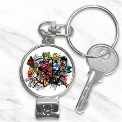 Mural Graffiti Paint Nail Clippers Key Chain by Salman4z