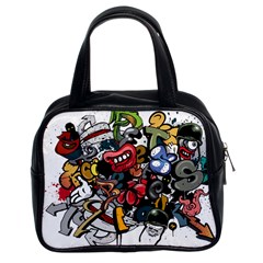 Mural Graffiti Paint Classic Handbag (two Sides) by Salman4z