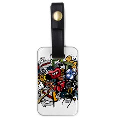 Mural Graffiti Paint Luggage Tag (one Side) by Salman4z