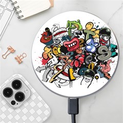 Mural Graffiti Paint Wireless Fast Charger(white) by Salman4z