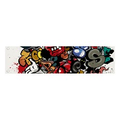 Mural Graffiti Paint Banner And Sign 4  X 1  by Salman4z