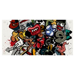 Mural Graffiti Paint Banner And Sign 6  X 3  by Salman4z