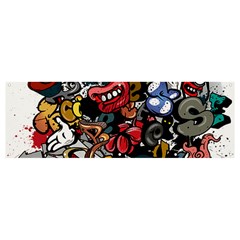 Mural Graffiti Paint Banner And Sign 12  X 4  by Salman4z