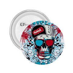 That Cool Graffiti Skull 2 25  Buttons by Salman4z