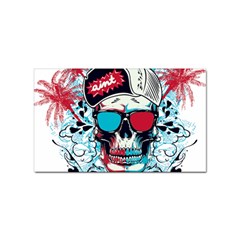 That Cool Graffiti Skull Sticker Rectangular (100 Pack) by Salman4z