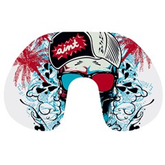 That Cool Graffiti Skull Travel Neck Pillow by Salman4z