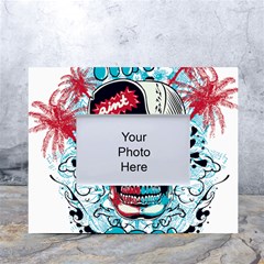 That Cool Graffiti Skull White Tabletop Photo Frame 4 x6  by Salman4z