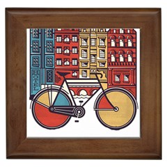 Amsterdam Graphic Design Poster Illustration Framed Tile by Salman4z