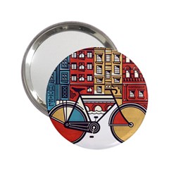 Amsterdam Graphic Design Poster Illustration 2 25  Handbag Mirrors by Salman4z