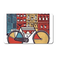 Amsterdam Graphic Design Poster Illustration Magnet (rectangular) by Salman4z