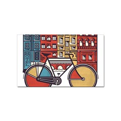 Amsterdam Graphic Design Poster Illustration Sticker Rectangular (100 Pack) by Salman4z