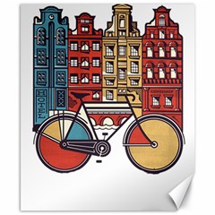 Amsterdam Graphic Design Poster Illustration Canvas 8  X 10  by Salman4z