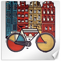 Amsterdam Graphic Design Poster Illustration Canvas 20  X 20  by Salman4z