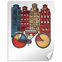 Amsterdam Graphic Design Poster Illustration Canvas 18  X 24  by Salman4z