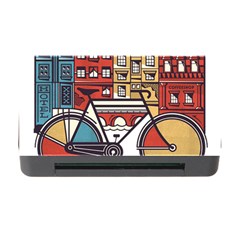 Amsterdam Graphic Design Poster Illustration Memory Card Reader With Cf by Salman4z